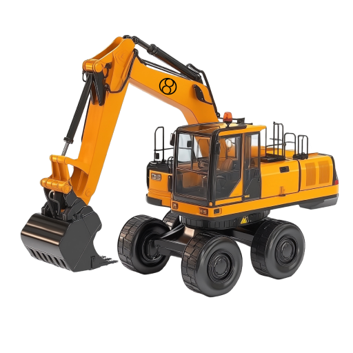 Wheeled Hydraulic Excavator for Urban Construction