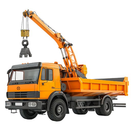 Hydraulic Crane Grab Tipper Truck