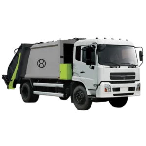 Modern Rear-Loading Garbage Compactor Truck